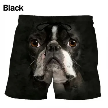 Funny Animal Face 3d Print Short Pants Men Summer Dog Elephant Graphic Swim Trunks Women Vacation Street Harajuku Beach Shorts 2