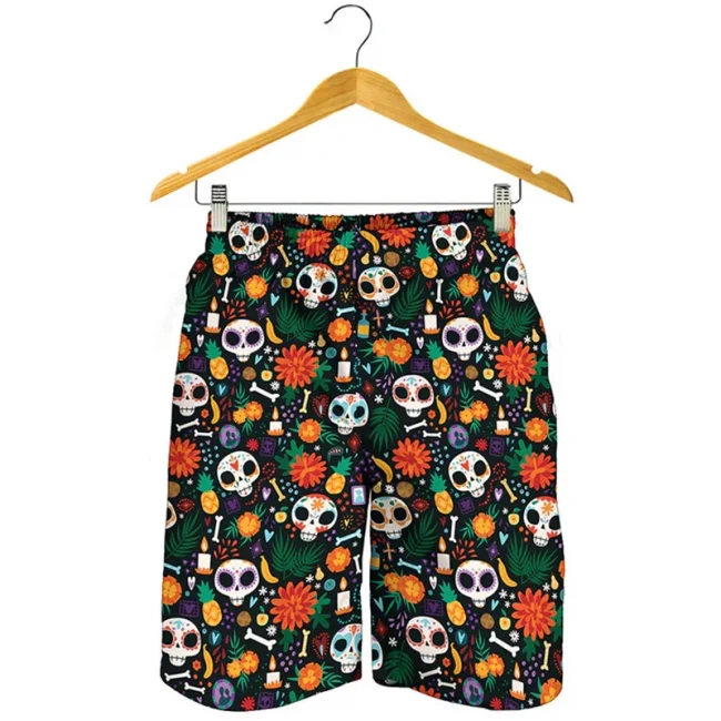 3D Print UFO Green Alien Y2k Beach Shorts Men Hawaiian Swimming Trunks Woman Comfortable Quick Dry Sportwear Kids Ice Shorts 5
