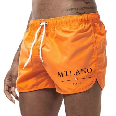Italy Milan Fashion Men's Board Shorts High Quality Male Beach Casual Sports Shorts Summer Daily Cycling Running Fitness Shorts 2
