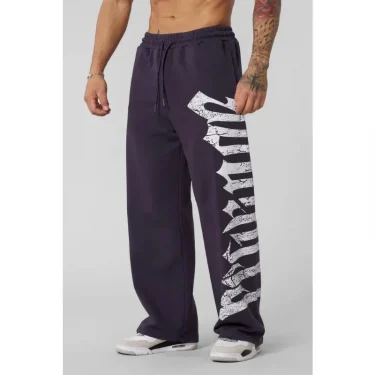 2025 New Men's Sports Summer Pants Muscle Sports Fitness Jogging Pants Quick Drying Printed Mid-waist Casual Gym Pants 1
