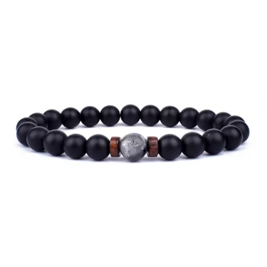 Volcanic Stone Bracelet for Men Lava Wooden 8mm Beads Bracelet Tibetan Buddha Wrist Chain Women Men Jewelry Gift New Bracelets 4