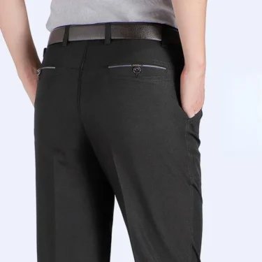 Formal Pants Men's Summer Thin Autumn Thick Black Blue Grey Stretch Bussiness Loose Suit Big Plus Size Office Trousers Gozbkf 2