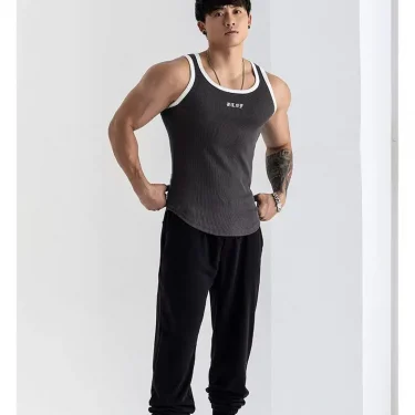 Sports Vest Male Summer New Slim-fit High Elastic Training Jacket Sleeveless Fitness Clothes High Elastic Quick Dry Breathable 3