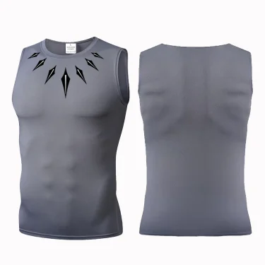 Men Quick Dry Running T-Shirts Compression Sleeveless Quick-drying Jersey training shirt Gym Mens Tank Top 3