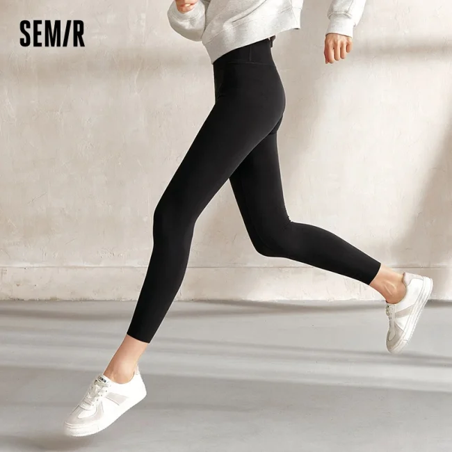 Semir Casual Pants Women Slimming Brushed Small Leg Pants New Autumn 2024 Show Long Legs Small People Nine-Point Shark Pants 2