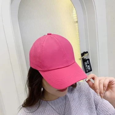 Baseball Cap Women Mesh Breathable Sun Protection Hat In Summer Stay Cool & Stylish Adjustable Breathable Mesh Ponytail Hat 5