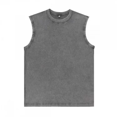 2025 Darc Sports Fitness Men Washed Vest Breathable Vintage Running Sleeveless Shirts Top Trend Mens Training Crewneck Tank Tops 2