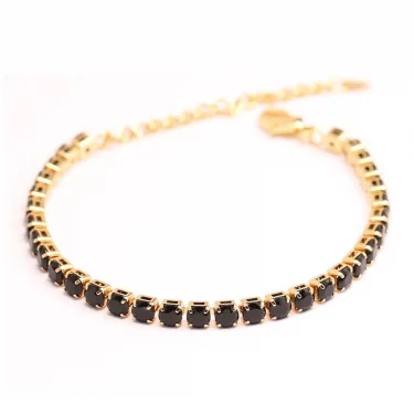 Fashion Silver Color Stainless Steel Chain Charms Tennis Bracelet CZ Cubic Zirconia Luxury Jewelry For Men Women Gifts 5
