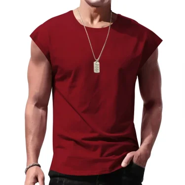 Men's Wear New Sleeveless T-shirt Men's Summer Leisure Sports Loose fitting Men's Short vest sir 1