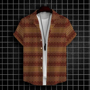 Men's Shirts Thai Elephant Casual 3d Print Hawaiian Shirt Man Summer Fashion Shirt For Man Daily Short Sleeves Men Clothing Tops 5