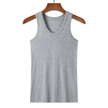 Summer Plus Size Men Clothing Tank Tops Black White Gray Singlets Sleeveless Fitness Men Vest Casual Bodybuilding Vest New 5
