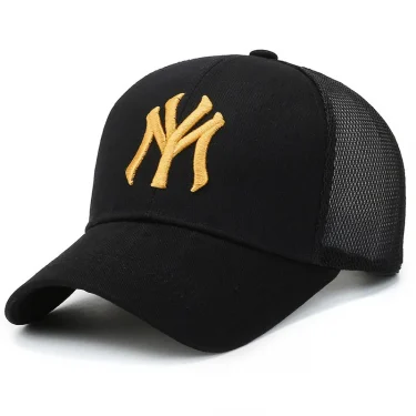New Summer Unisex Women Men Baseball Caps Male Female Breathable Mesh Snapback Hats Black Casual Sport Hats Cap For Women Men 6