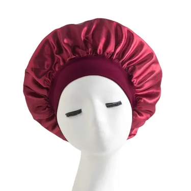 Satin Hat Sleep Silk Round Fabric Protect Hair Comfort Hair Night Anti-frizz Sleeping Hat Four Seasons Breathability Sleep Cap 5