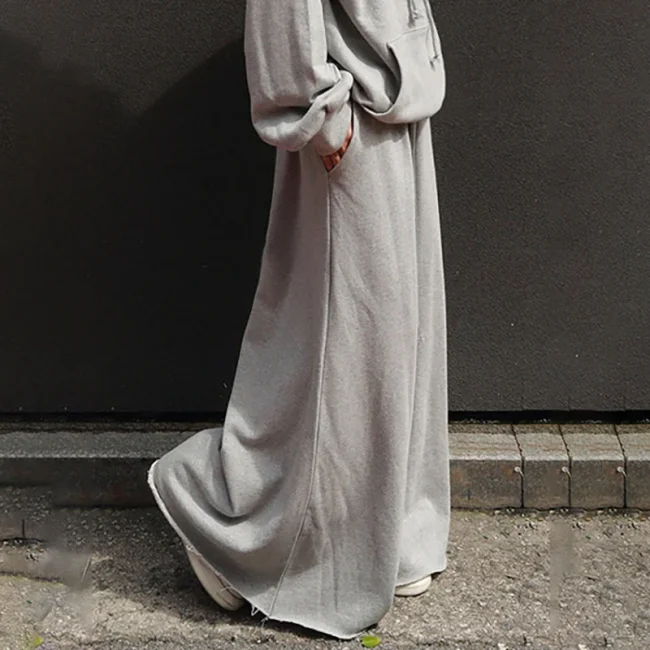 Uoozee Solid Color Fashion Loose Cotton Trousers Wide Leg Pants Casual Work Long Pants Palazzo Female Turnip For Women 2025 New 4