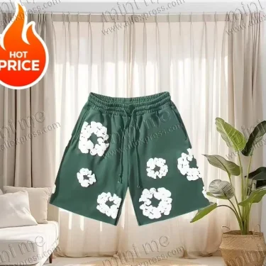 New Men's Casual Loose Summer Fashion Shorts Women's 3D Printing Wood Grain Pattern Beach Wear Quick-drying Sweat Absorption 2