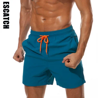 ESCATCH Man Swimwear Swim Shorts Trunks Beach Board Shorts Swimming Pants Swimsuits Mens Running Sports Surffing Shorts 1