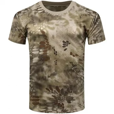 Men's Camo 3d Printed Shirt Outdoor Sports Casual Comfortable Clothing Daily Fitness Workout Summer Sports T-Shirt 4
