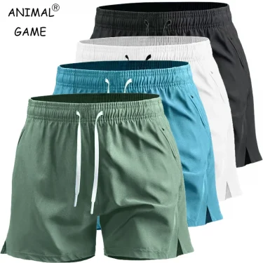 Summer Men's Sport Workout Shorts Quick Dry Athletic Shorts Lightweight Running Shorts with Pockets Gym Beach Pants 1