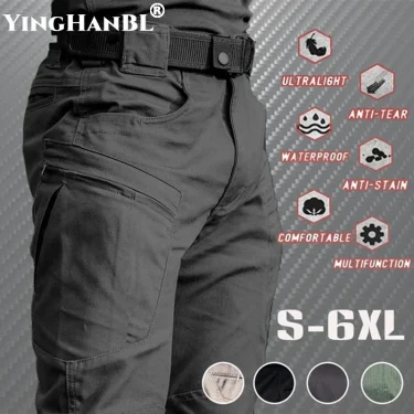 Summer Casual Pants Lightweight Army Military Trousers Male Waterproof Quick Dry Cargo hiking Camping Tactical Pants Breathable 2
