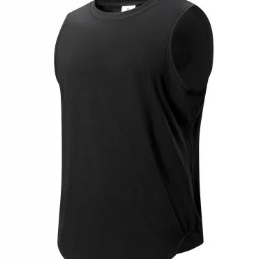 Men's Running Round Quick Drying Gym Tank top Men Fitness Sleeveless Shirt Sunmmer Male Mesh Breathable Fitness Sports Vest 5