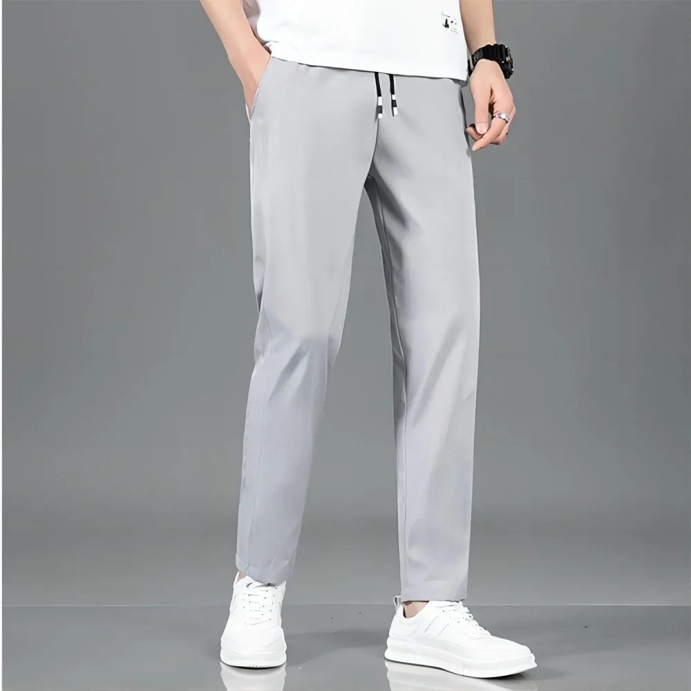 New 2025 Summer Elastic Men Running Sport Pants Jogging Sweatpants Casual Outdoor Training Gym Fitness Trousers M-4XL 5XL 3