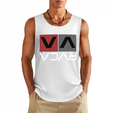 Funny Letter Print Men's Tank Tops Hawaiian Beach Surf Sleeveless Shirts Fashion Gym T-shirt Man Summer Casual Run Fitness Vest 2