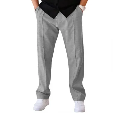 New Thin Pants Men's Spring/Summer Loose Straight Leg Sports Casual Pants American Oversize Long Leg Pants 6
