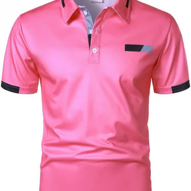 Summer Men's Short Sleeved 3-piece Set with a Lapel Polo Shirt Men's Casual Golf Top Polo Shirt with Elasticity and Comfort 3