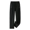 Black-Straight pants