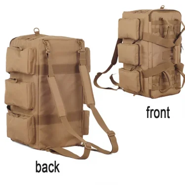 55L Luggage Duffel Bag Camping Backpack Tactical Large Bags Men's Hiking Travel Mountaineering Trip Utility Gym Weekend Duffle 3