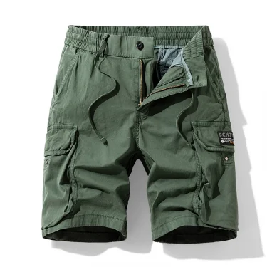 Summer Men Cotton Cargo Shorts Mens Jogger Sport Casual Beach Shorts Man Bermuda Streetwear Outdoor Fashion Shorts Pants Trouser 2