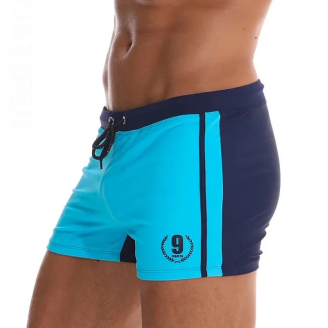 Hot Swimwear Mens Breathable Swimsuits Man Swim Trunks Boxer Briefs Sunga Swim Suits Maillot De Bain Beach Shorts 1