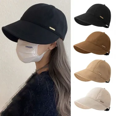 Foldable Wide Brim Sun Hat Drawstring Adjustable Caps for Men Women Beach Hats Summer Quick-drying Visors Fisherman Cap 1