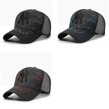 New Design Summer Baseball Cap Men Women Outdoor Sports Tennis Travel Mesh Cap Letter Embroidery Sun Protection Hat 6