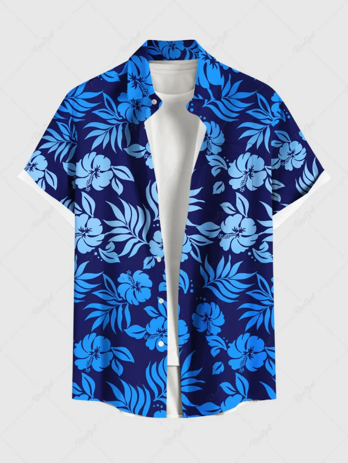 Fashion Men's Hawaiian Shirts 3D Printed Short Sleeved Button Down Lapel Shirt For Summer Oversized Tops Casual Shirt For Men 4