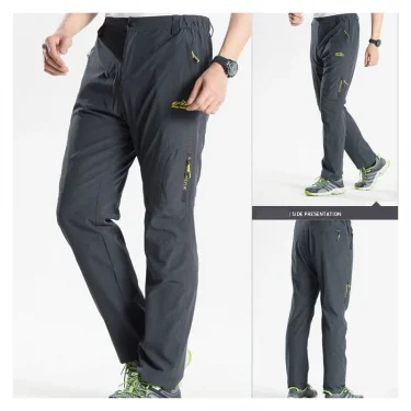Outdoor quick drying pants for men's light and thin sports breathable spring and autumn hiking pants elastic casual hiking pants 1