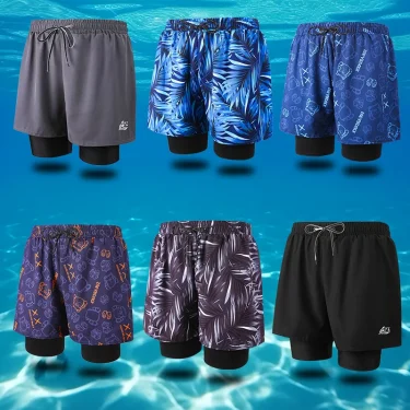 Men's Anti-embarrassment Men's Swimming Trunks Sun Protection Boys' Swimming Equipment Hot Spring Swimming Trunks Beach Trunks 1