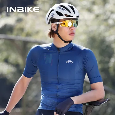 INBIKE Cycling Jersey Man Summer Bicycle Jersey Men's Cycling Short Sleeve Quick-Dry Road Bike Tops MTB Cycling Clothing for Men 2