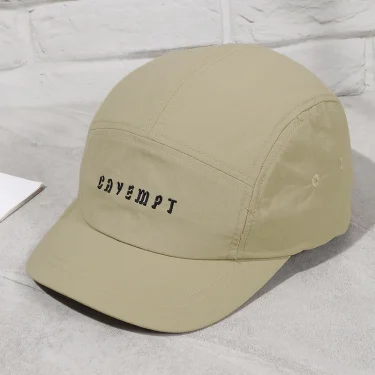 Simple fashion solid color embroidered letter short brimmed baseball cap spring and summer thin waterproof quick-drying cap 4