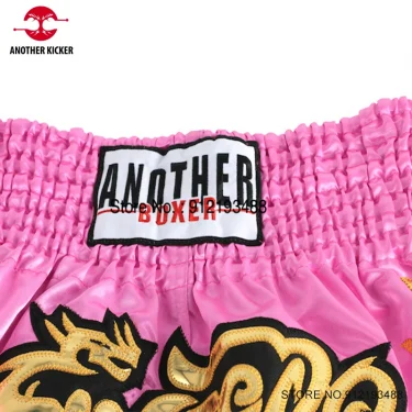 Muay Thai Shorts New Boxing Shorts Women Men Child Embroidery Kickboxing Training Pants Sanda Martial Arts Fight Equipment 4