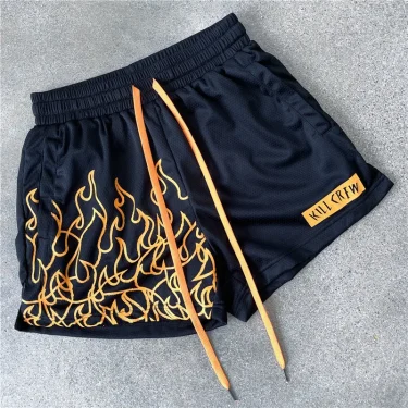 American Summer Shorts Men's Three-point But Knee Sports Casual College Boys All Wear Breathable Quick-drying Basketball Pants 2