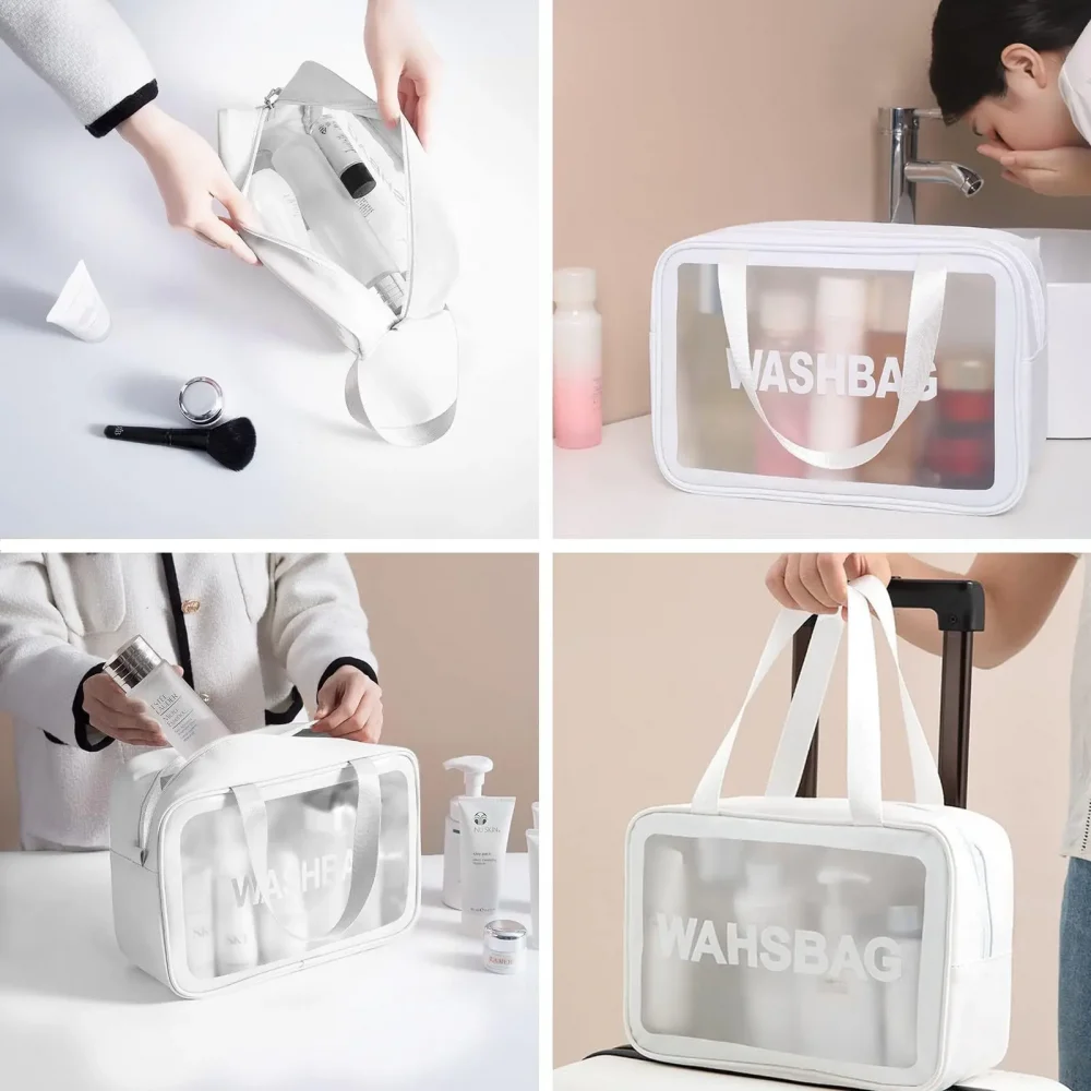 Cosmetic bag female portable 2025 new senior travel large capacity handheld waterproof cosmetic storage bag box wash bag 4