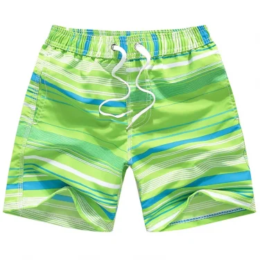 Boys Striped Print Beach Shorts Children's Water-Repellent Casual Pants For 2021 New Fashion Pants 5