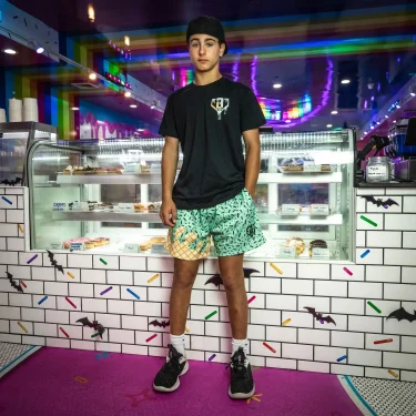 2025 Summer Men's New Quick-drying Ice Cream Shorts Basketball Fashion Trend Comfortable Casual Shorts High-end Baseball Shorts 1