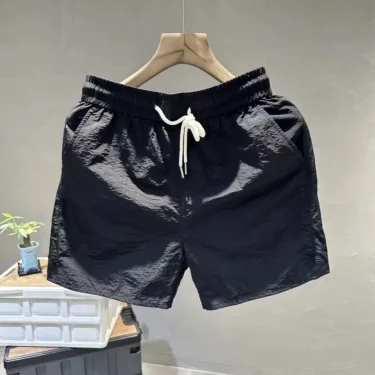 Fashion brand summer three-quarter pants shorts for boys quick-drying breathable casual loose thin style solid trendy brand 1