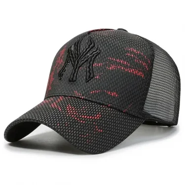 New Design Summer Baseball Cap Men Women Outdoor Sports Tennis Travel Mesh Cap Letter Embroidery Sun Protection Hat 4