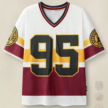 2025 Summer new men's Summer Print 95 V-neck Rugby T-shirt for men and women can be casual fashion outdoor street sports short-s 3