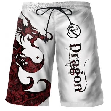 Cool Tiger Lion Wolf Summer Swimwear Shorts Comfortable Surf Board Shorts Quick Dry Swimsuit Sport Trunks Men's Beach Shorts Boy 1
