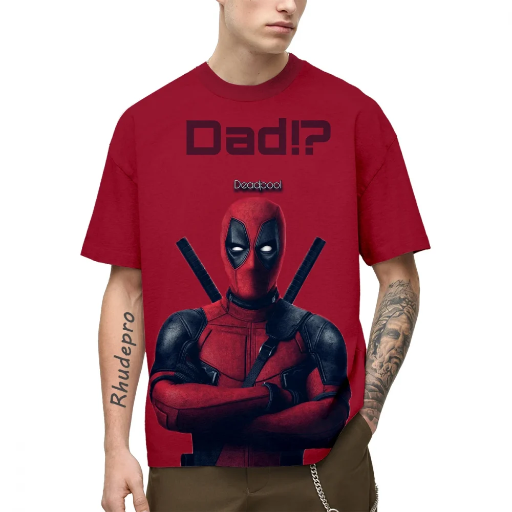 Miniso 2024 T-Shirt For Men 3D Printed Deadpool Venom Movie Streetwear Cool Women Clothing Summer Harajuku Short Sleeves Kids 1