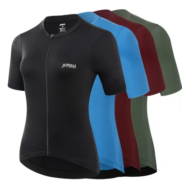 JEPOZRA Cycling Jersey Women Sum mer Short Sleeve Cycling Maillot Road Bike Shirt Pro Team Bicycle Jersey Biking Clothing 1
